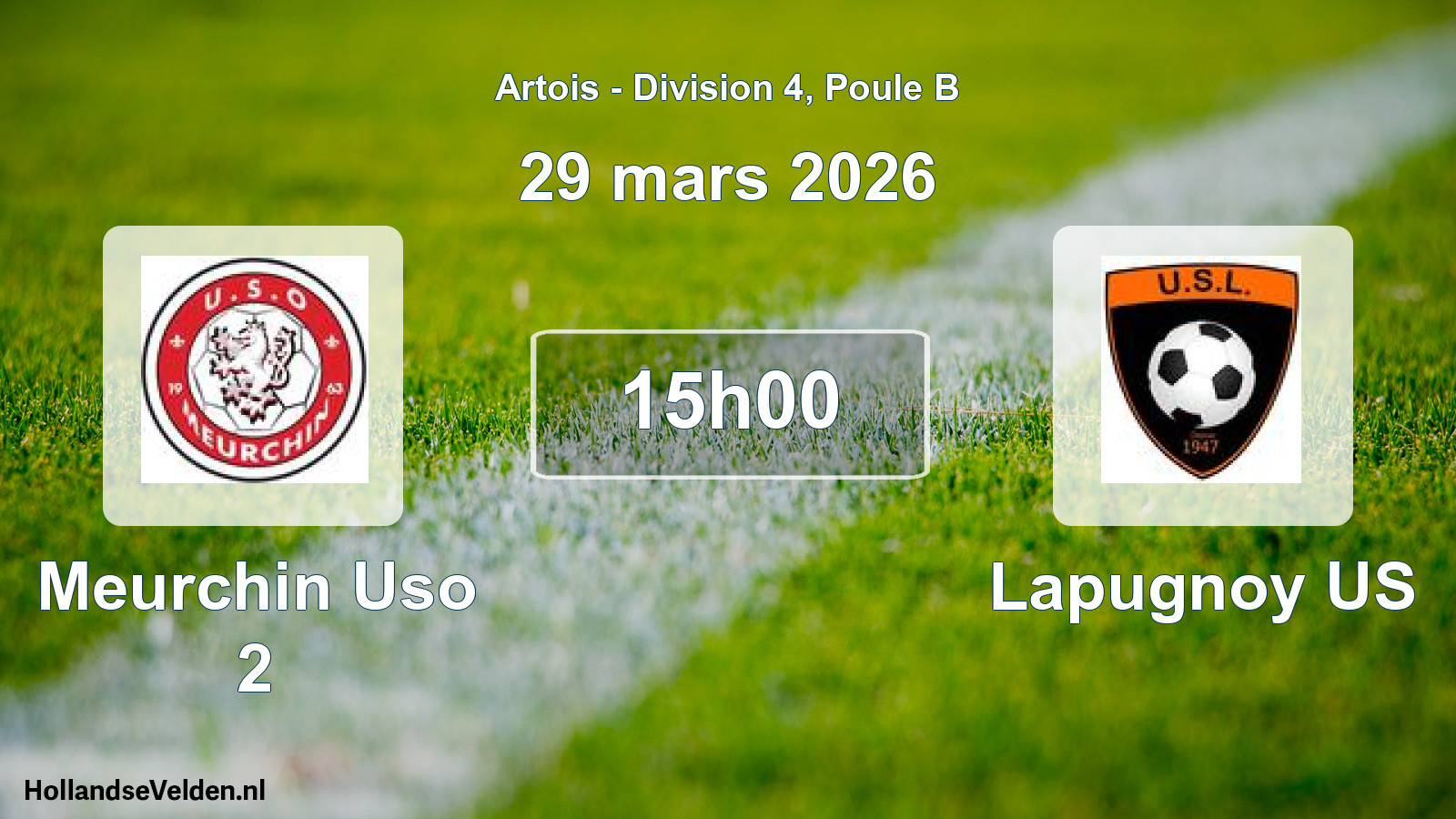Scheduled Match: Meurchin Uso 2 - Lapugnoy US (29 March 2026)