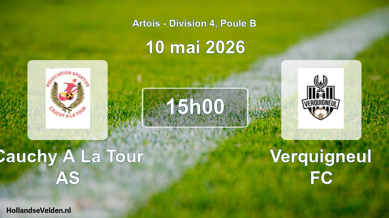 Scheduled Match: Cauchy A La Tour AS - Verquigneul FC (10 May 2026)