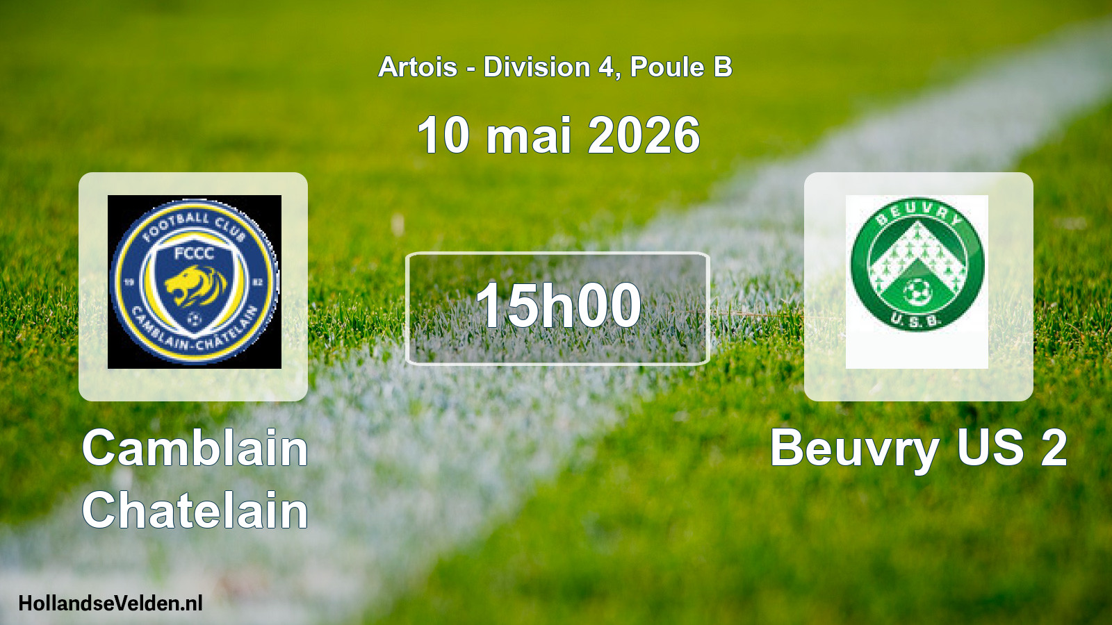 Match programmé: Camblain Chatelain - Beuvry US 2 (10 mai 2026)