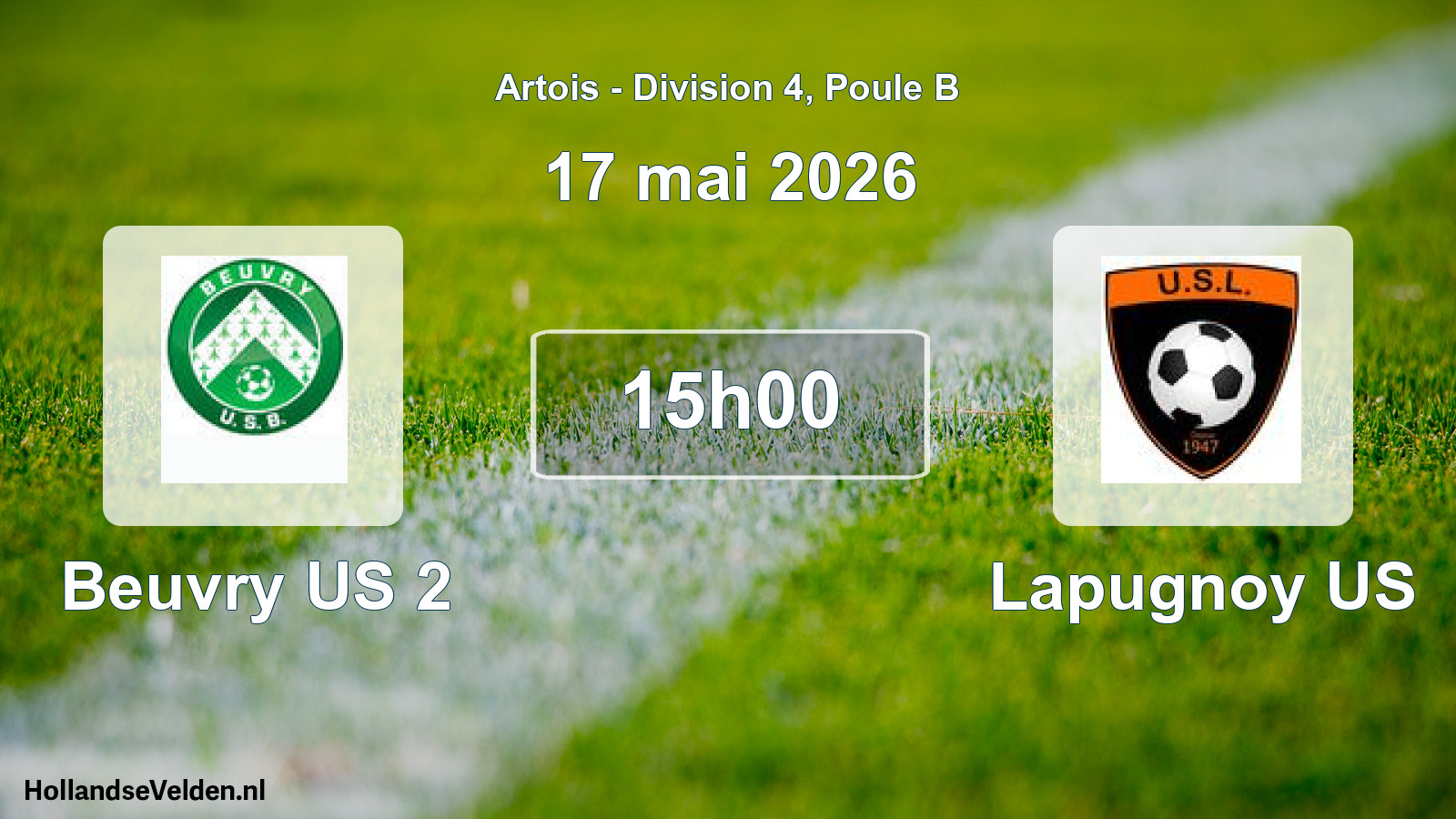 Scheduled Match: Beuvry US 2 - Lapugnoy US (17 May 2026)
