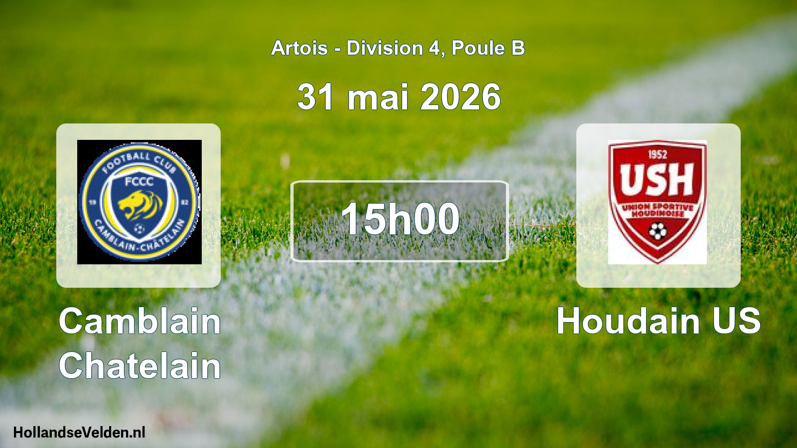 Match programmé: Camblain Chatelain - Houdain US (31 mai 2026)