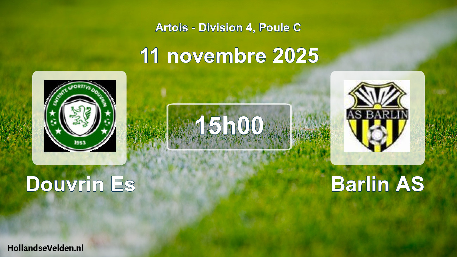 Match programmé: Douvrin Es - Barlin AS (11 novembre 2025)