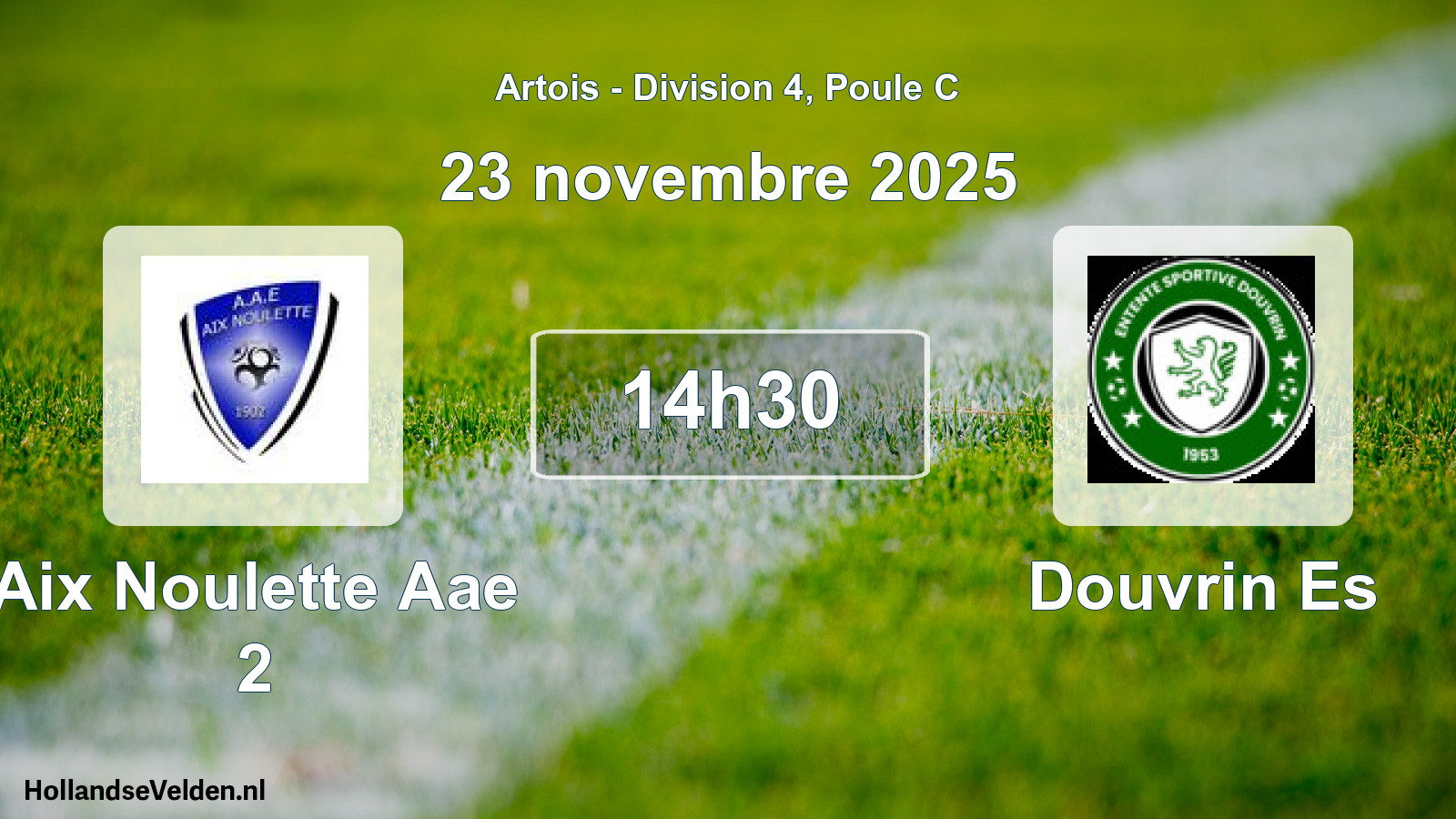 Match programmé: Aix Noulette Aae 2 - Douvrin Es (23 novembre 2025)