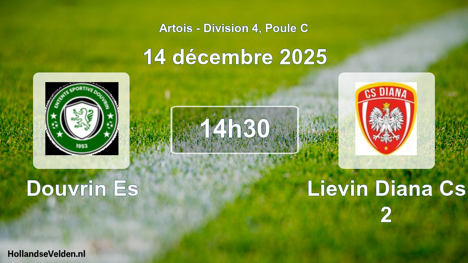 Match programmé: Douvrin Es - Lievin Diana Cs 2 (14 décembre 2025)