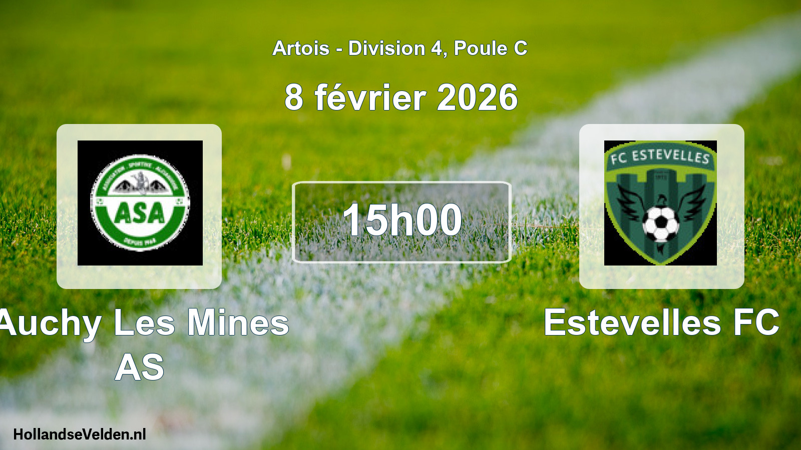Scheduled Match: Auchy Les Mines AS - Estevelles FC (8 February 2026)