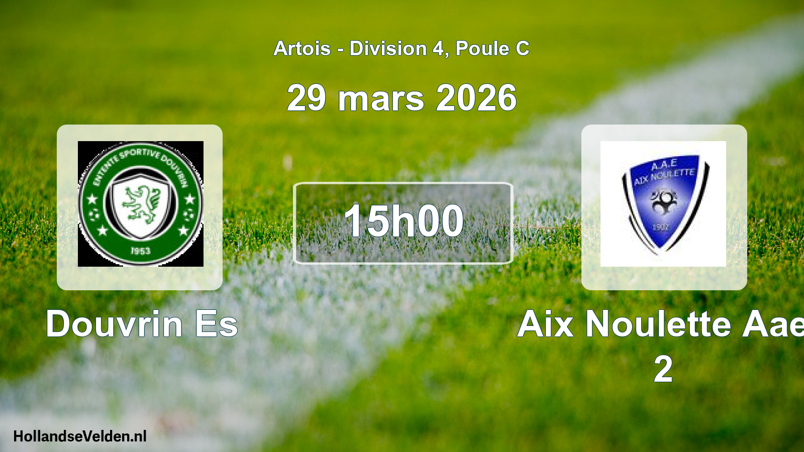 Match programmé: Douvrin Es - Aix Noulette Aae 2 (29 mars 2026)