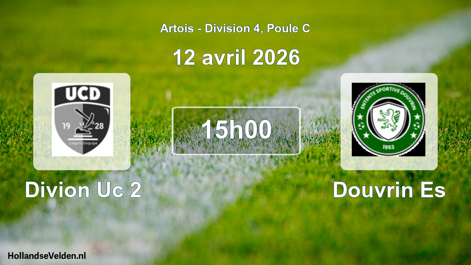 Scheduled Match: Divion Uc 2 - Douvrin Es (12 April 2026)