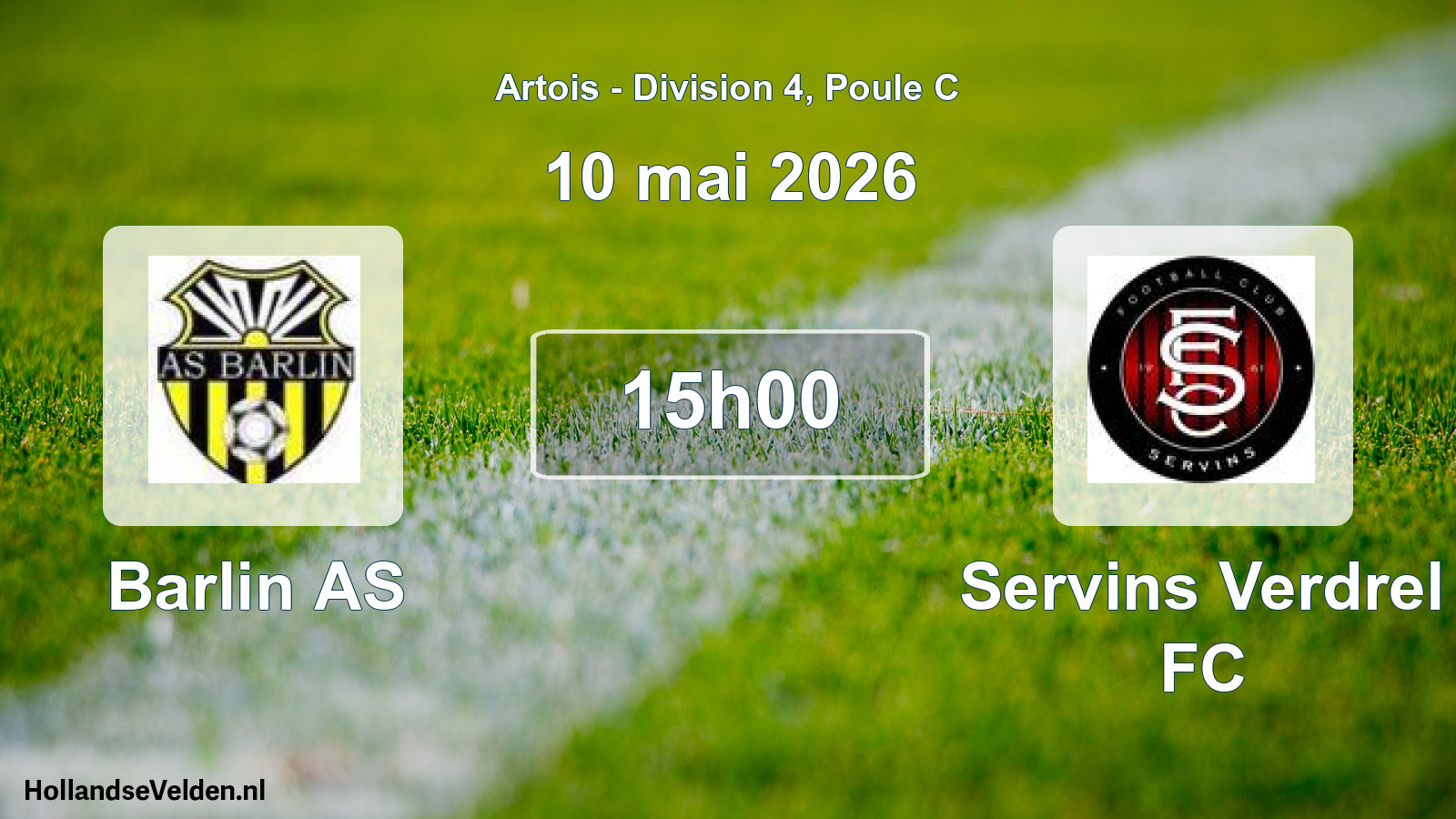 Match programmé: Barlin AS - Servins Verdrel FC (10 mai 2026)