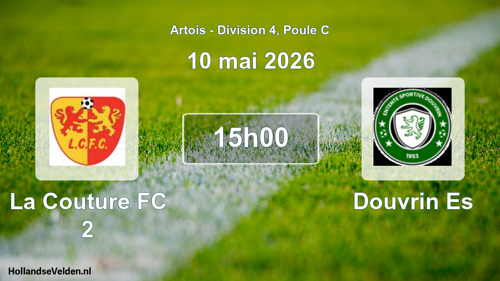 Match programmé: La Couture FC 2 - Douvrin Es (10 mai 2026)