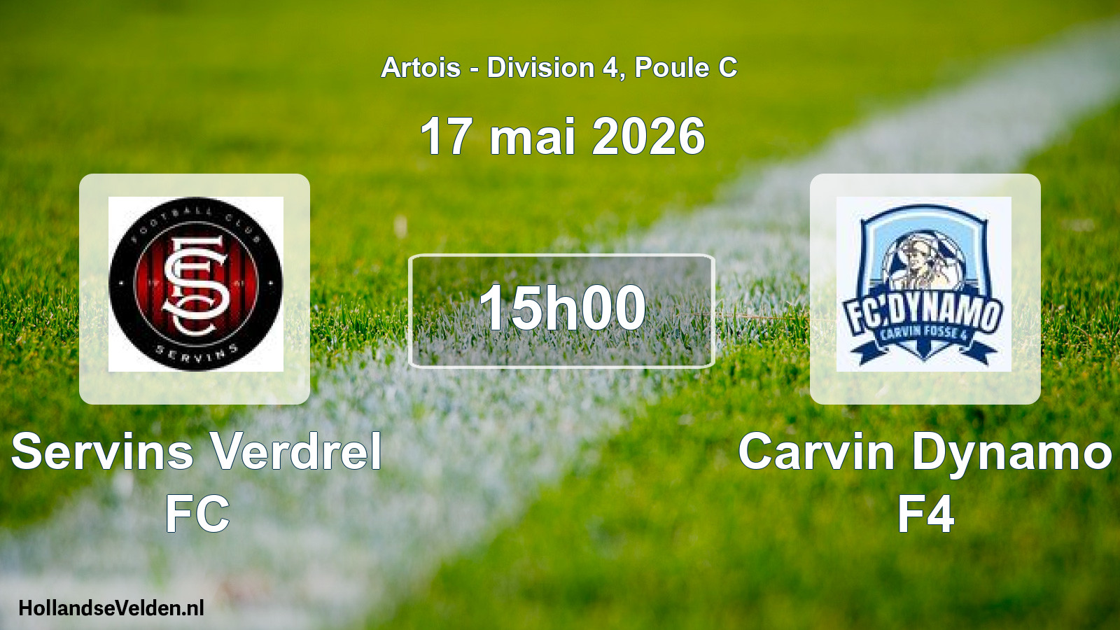 Scheduled Match: Servins Verdrel FC - Carvin Dynamo F4 (17 May 2026)