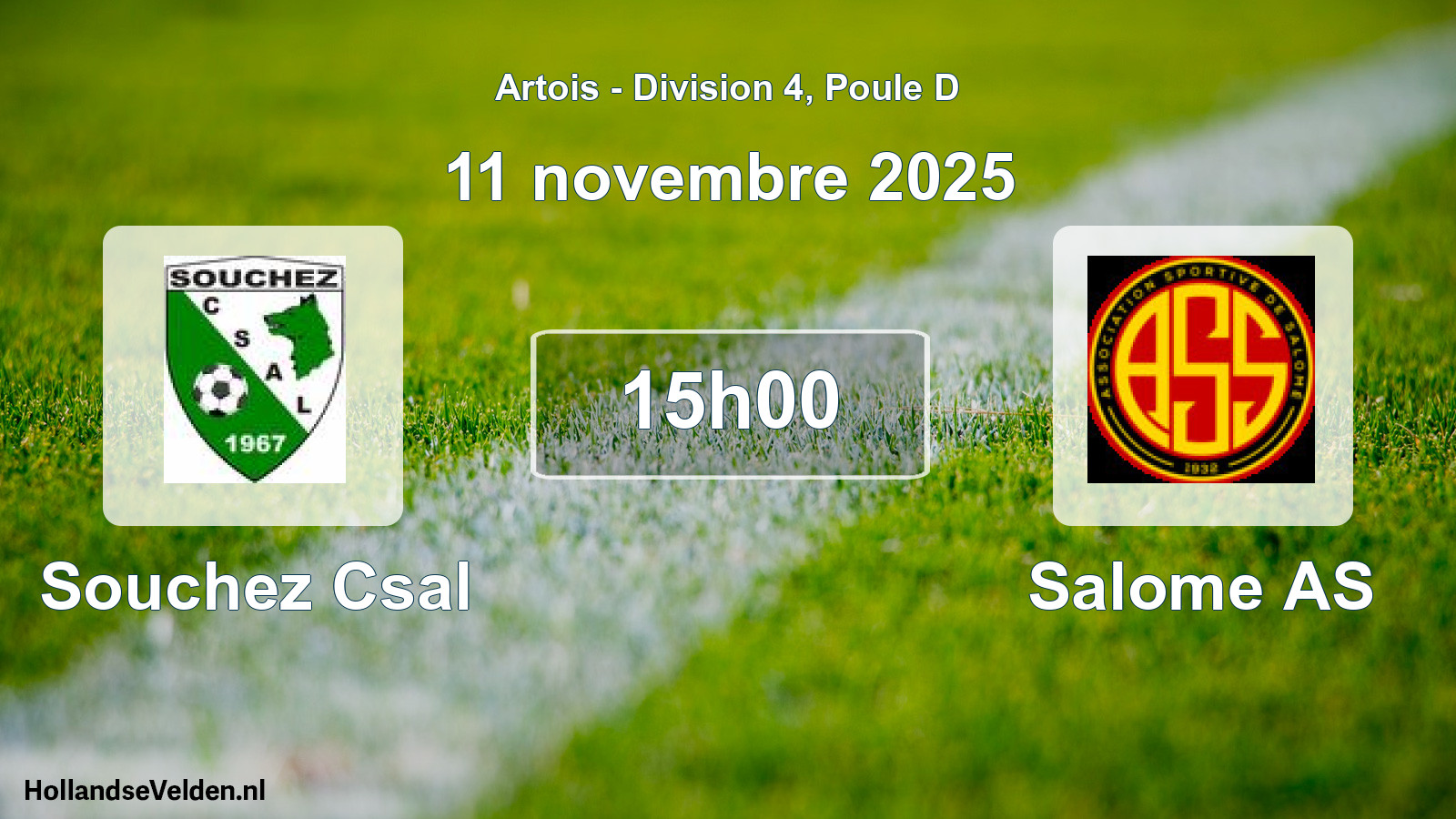 Match programmé: Souchez Csal - Salome AS (11 novembre 2025)
