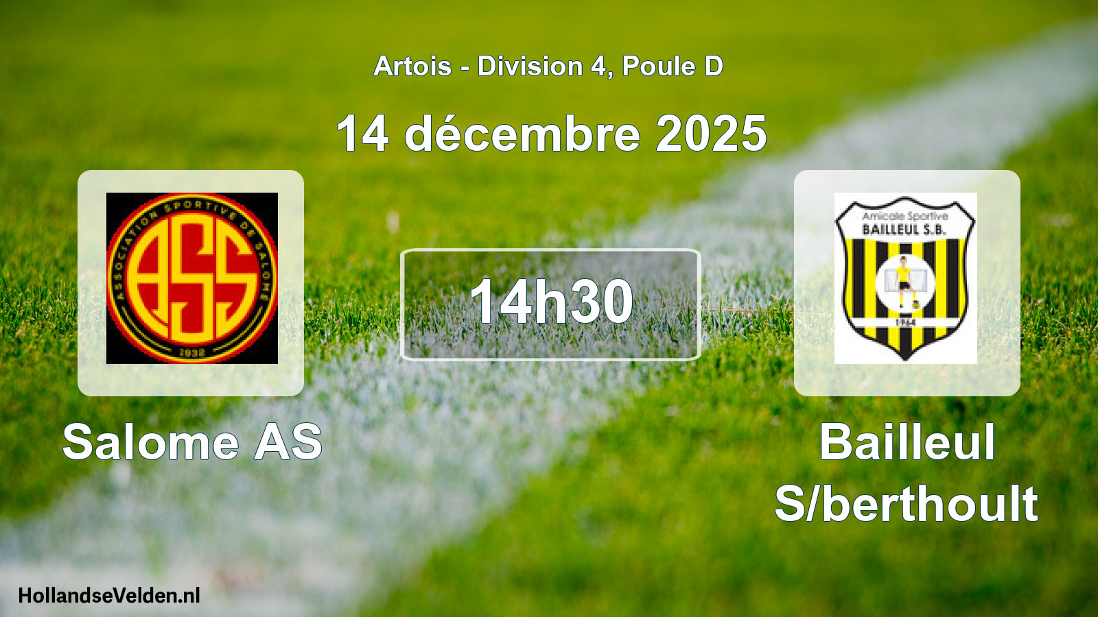 Scheduled Match: Salome AS - Bailleul S/berthoult (14 December 2025)