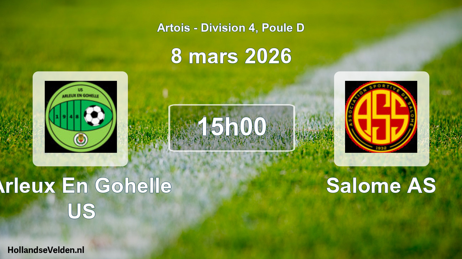 Scheduled Match: Arleux En Gohelle US - Salome AS (8 March 2026)