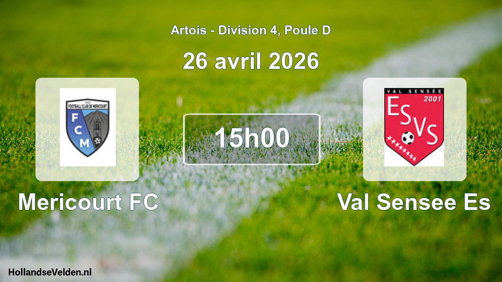 Geplande wedstrijd: Mericourt FC - Val Sensee Es (26 april 2026)