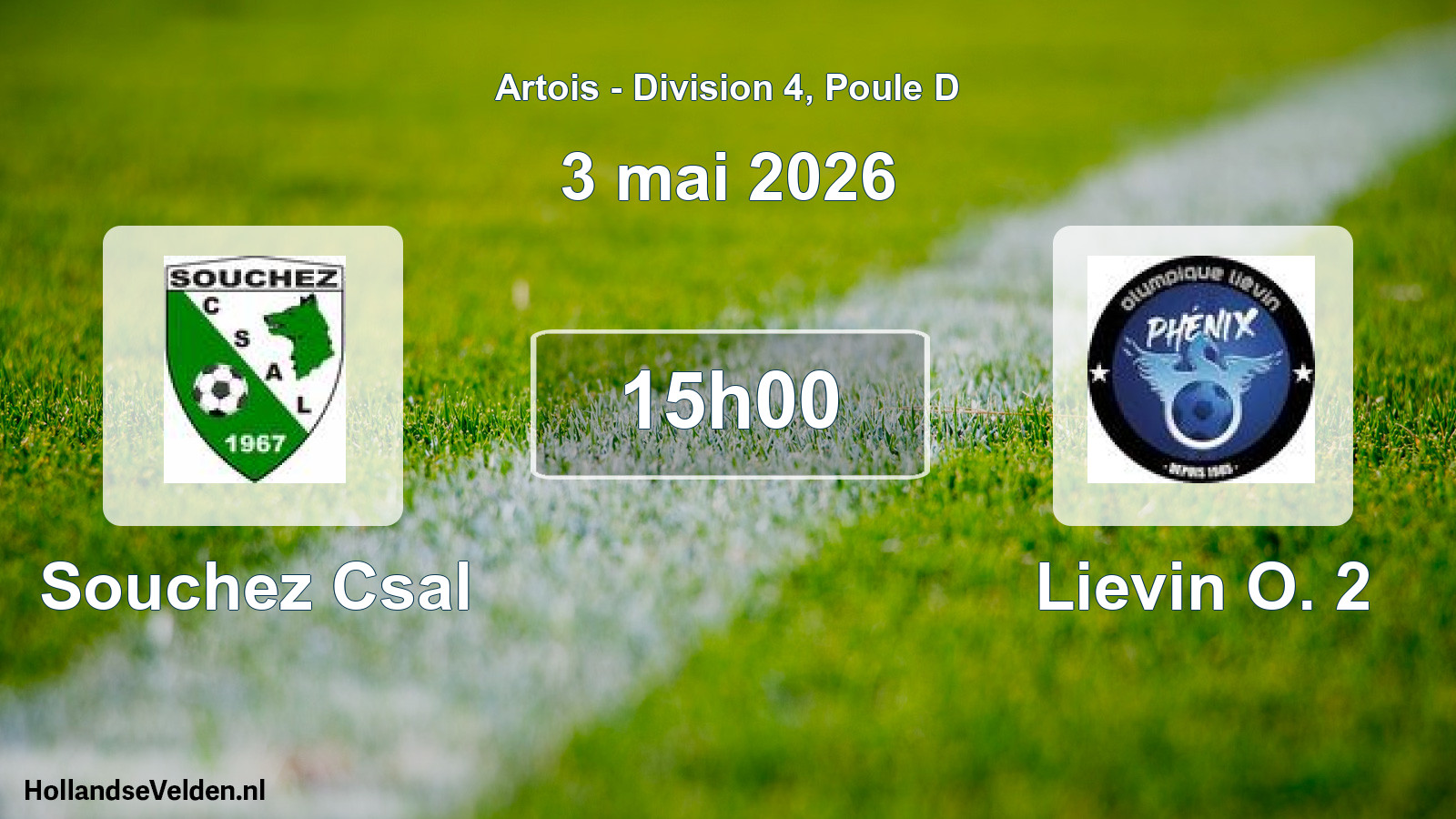 Match programmé: Souchez Csal - Lievin O. 2 (3 mai 2026)