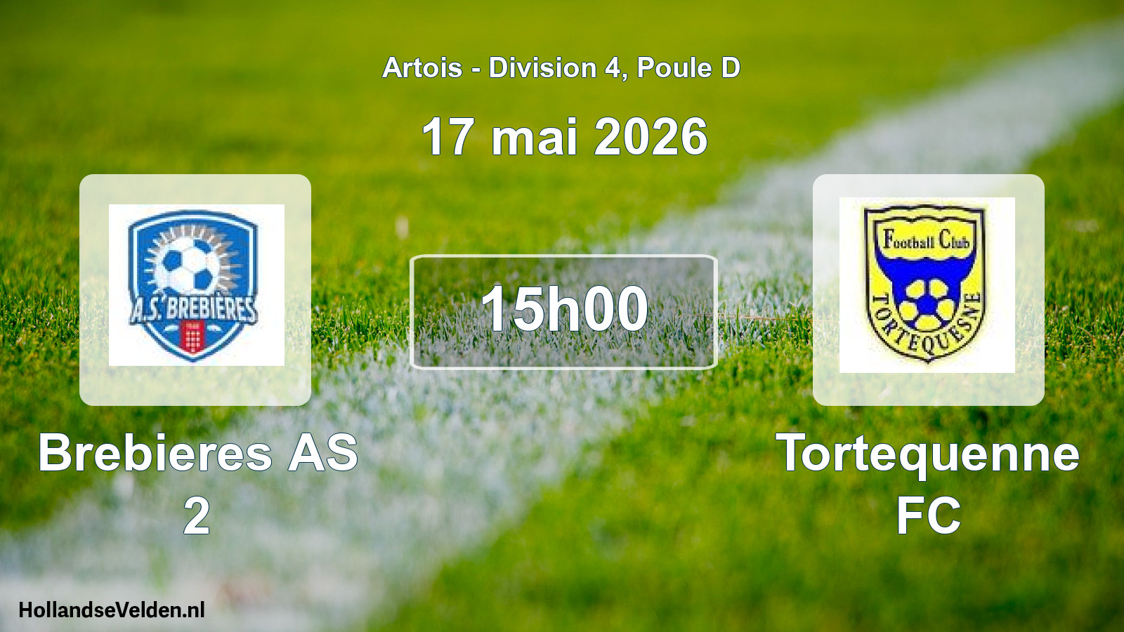 Scheduled Match: Brebieres AS 2 - Tortequenne FC (17 May 2026)