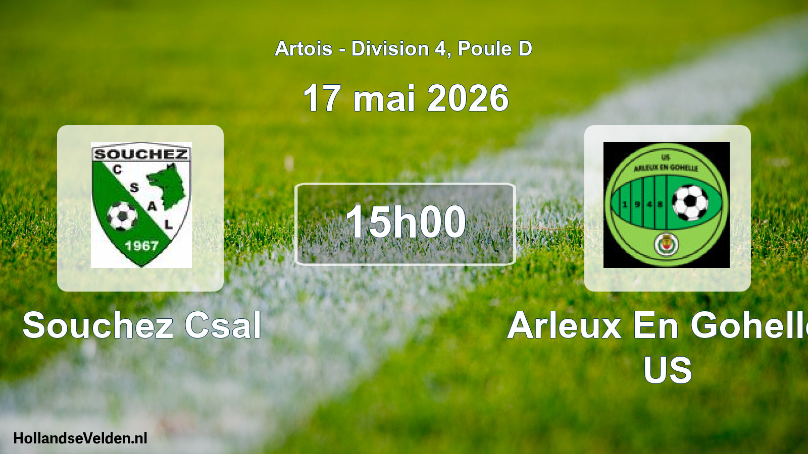 Scheduled Match: Souchez Csal - Arleux En Gohelle US (17 May 2026)