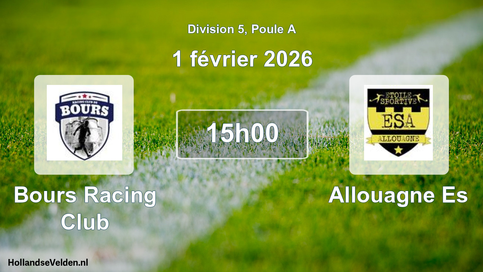 Scheduled Match: Bours Racing Club - Allouagne Es (1 February 2026)