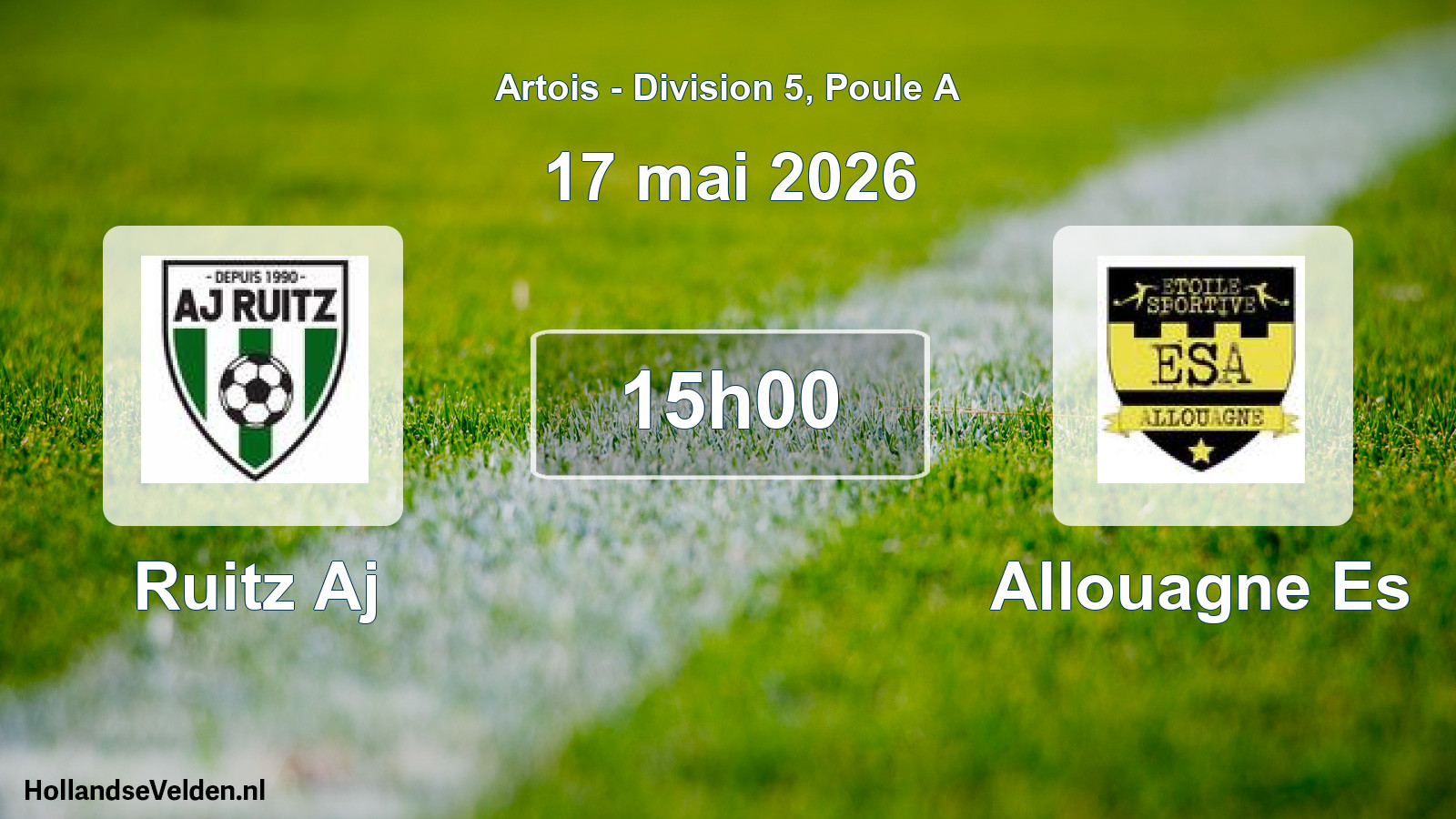 Geplande wedstrijd: Ruitz Aj - Allouagne Es (17 mei 2026)