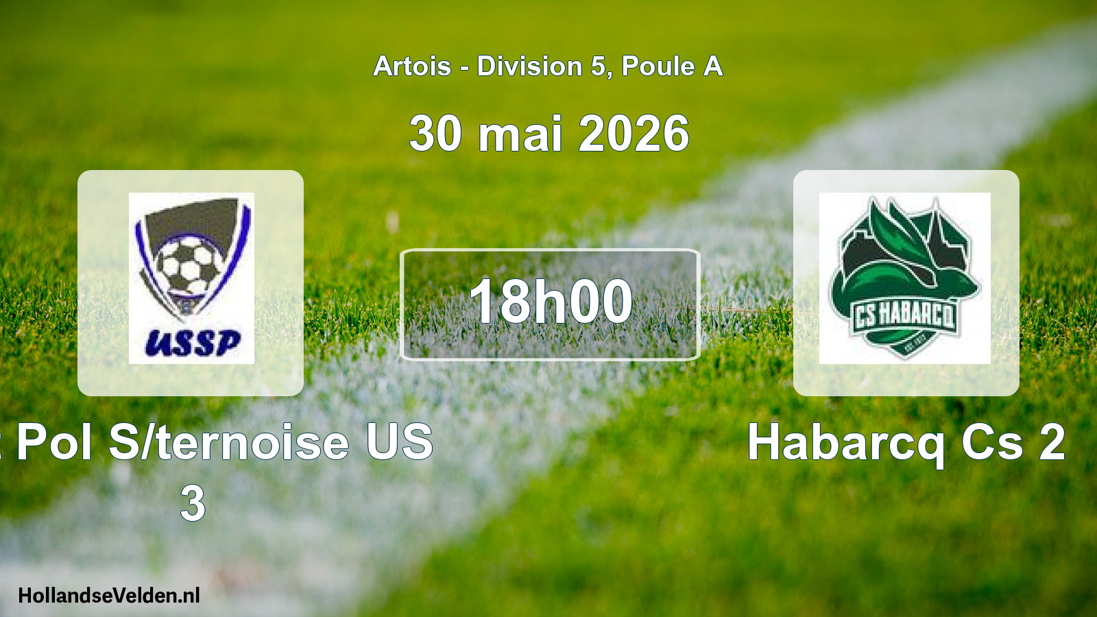 Scheduled Match: St Pol S/ternoise US 3 - Habarcq Cs 2 (30 May 2026)