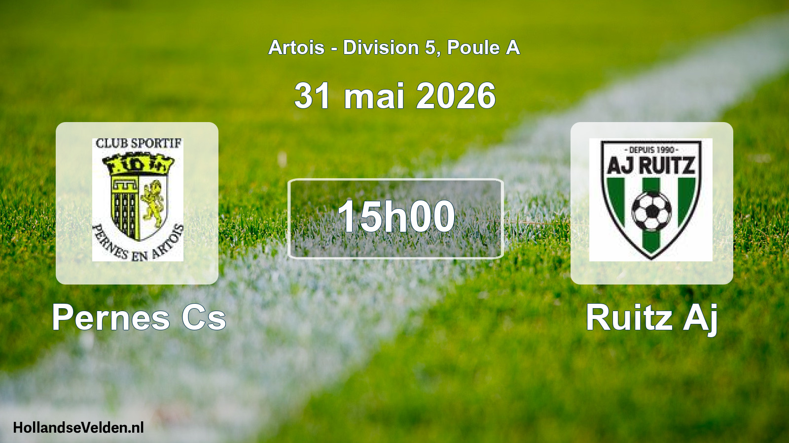Scheduled Match: Pernes Cs - Ruitz Aj (31 May 2026)