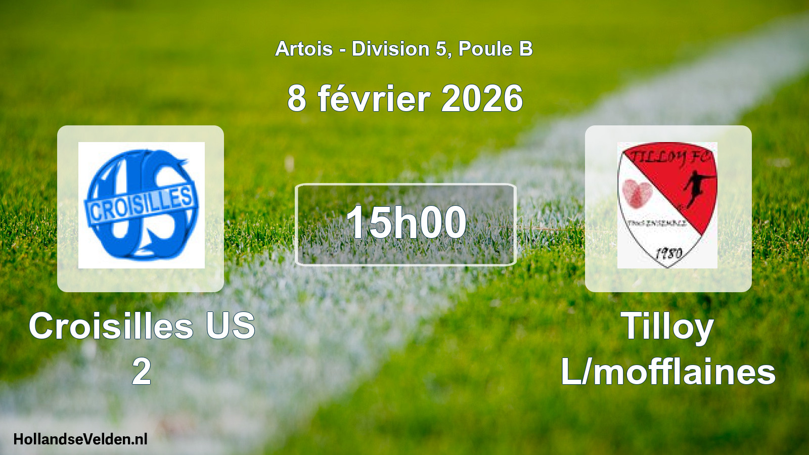 Geplande wedstrijd: Croisilles US 2 - Tilloy L/mofflaines (8 februari 2026)