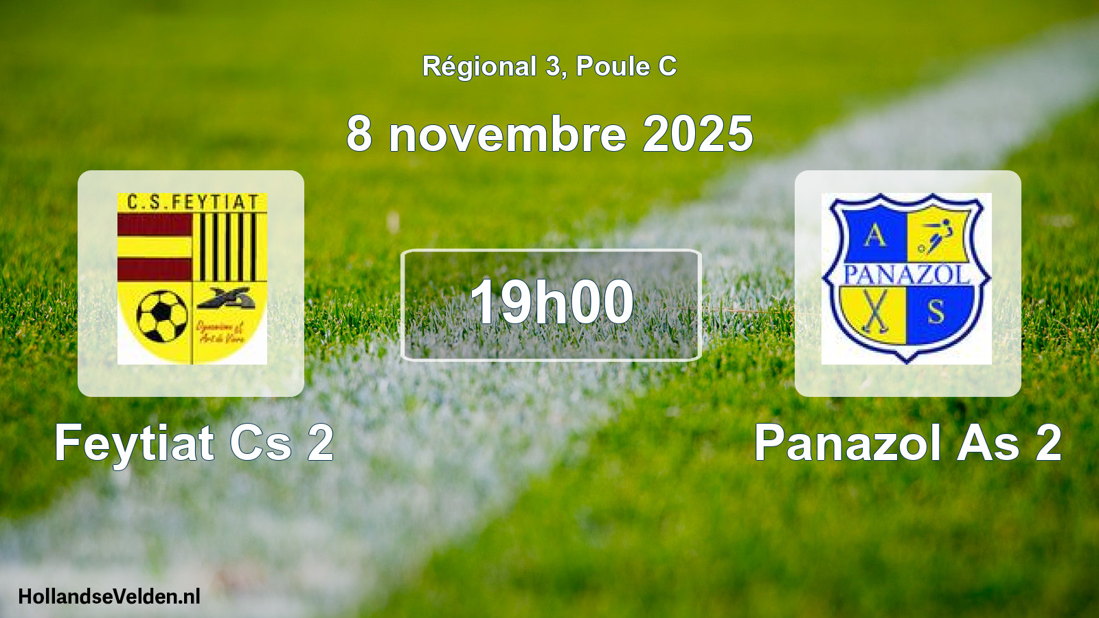 Geplande wedstrijd: Feytiat Cs 2 - Panazol As 2 (8 november 2025)