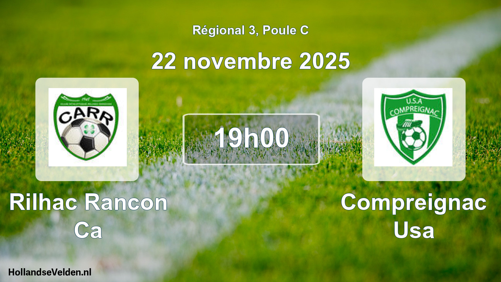 Geplande wedstrijd: Rilhac Rancon Ca - Compreignac Usa (22 novembre 2025)