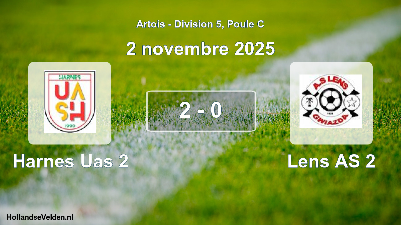 Total number of matches played: Harnes Uas 2 - Lens AS 2 2 - 0 (2 November 2025)