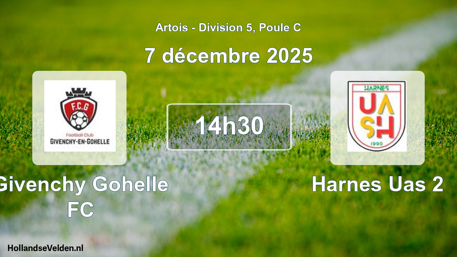 Match programmé: Givenchy Gohelle FC - Harnes Uas 2 (7 décembre 2025)