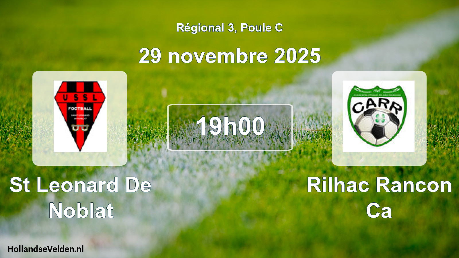 Geplande wedstrijd: St Leonard De Noblat - Rilhac Rancon Ca (29 novembre 2025)