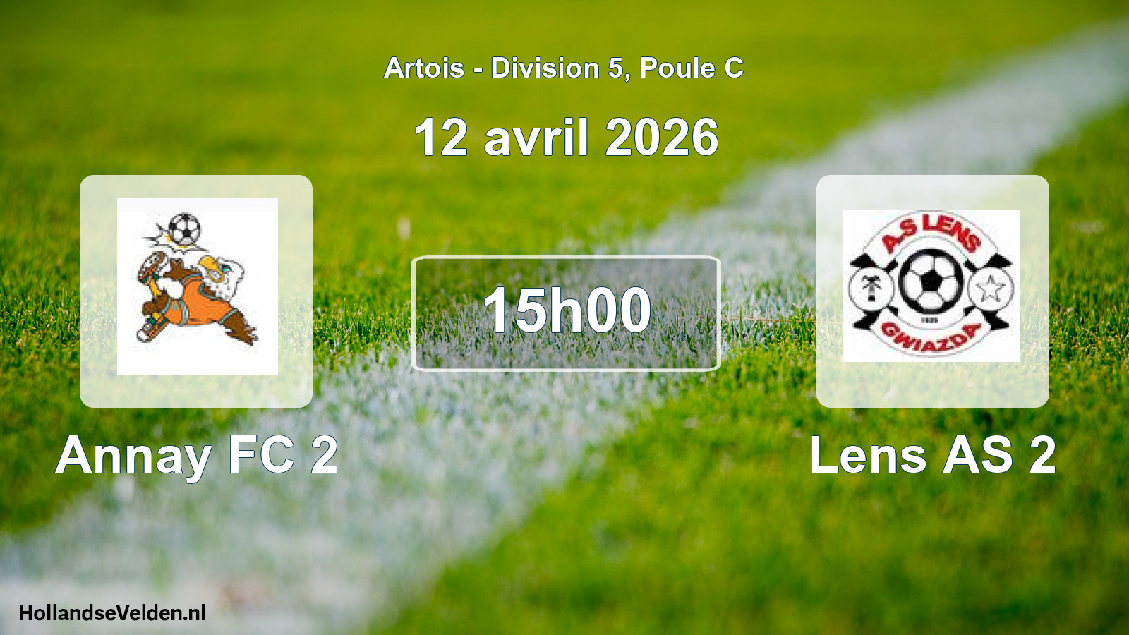 Scheduled Match: Annay FC 2 - Lens AS 2 (12 April 2026)