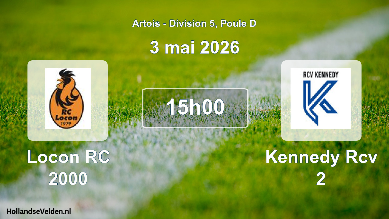 Scheduled Match: Locon RC 2000 - Kennedy Rcv 2 (3 May 2026)