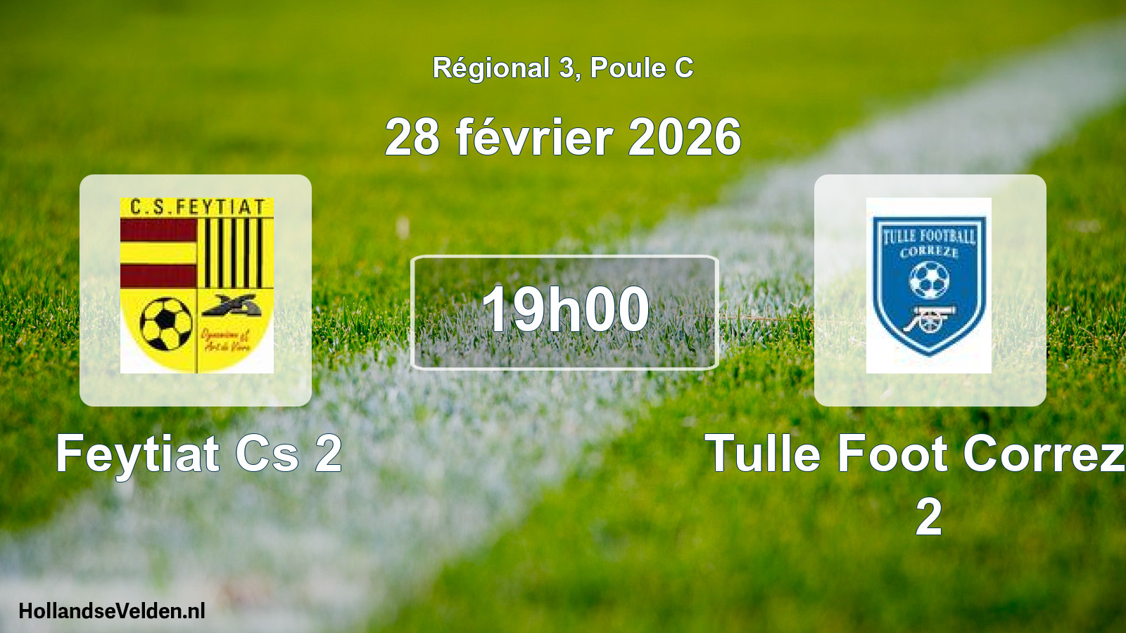 Geplande wedstrijd: Feytiat Cs 2 - Tulle Foot Correze 2 (28 février 2026)