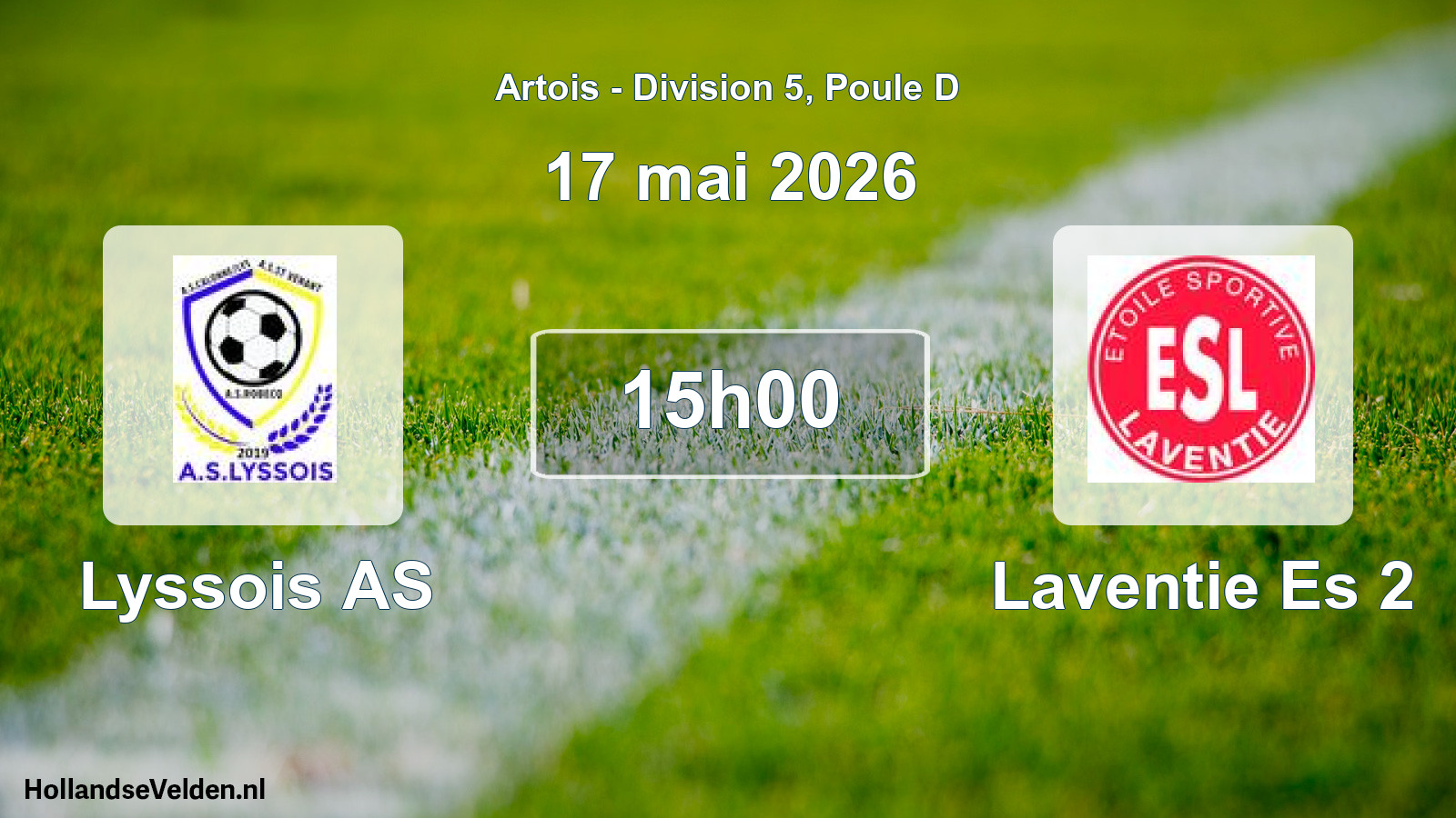 Geplande wedstrijd: Lyssois AS - Laventie Es 2 (17 mei 2026)