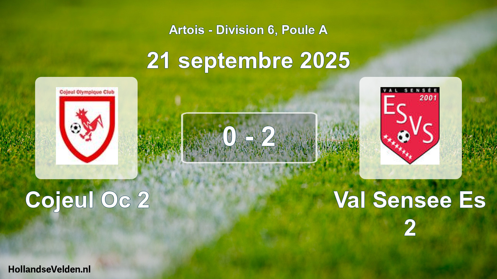 Total number of matches played: Cojeul Oc 2 - Val Sensee Es 2 0 - 2 (21 September 2025)