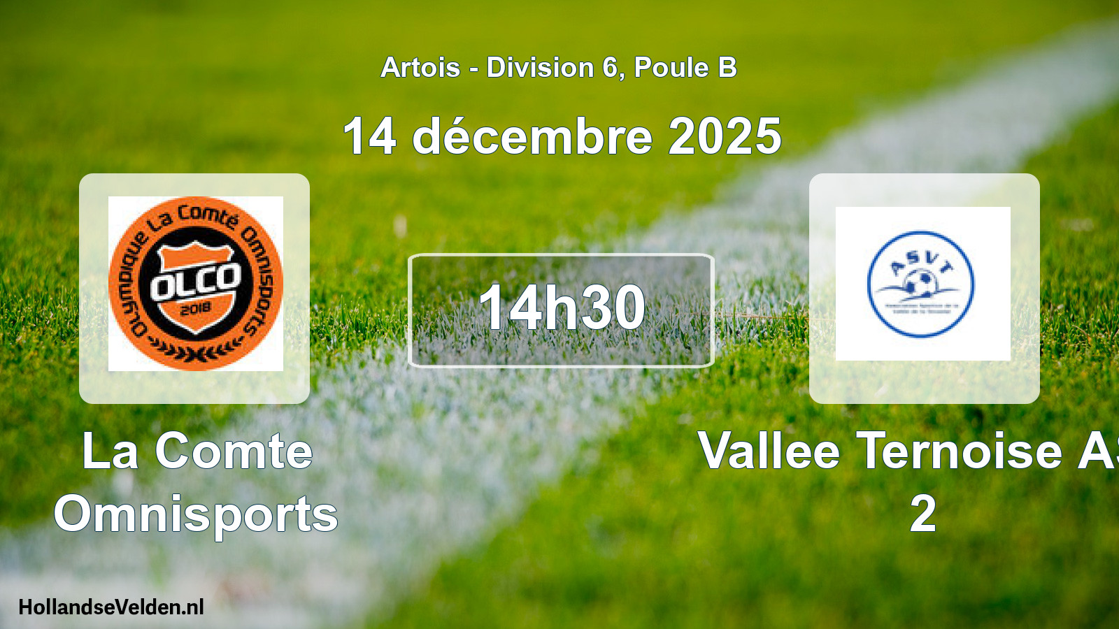 Scheduled Match: La Comte Omnisports - Vallee Ternoise AS 2 (14 December 2025)