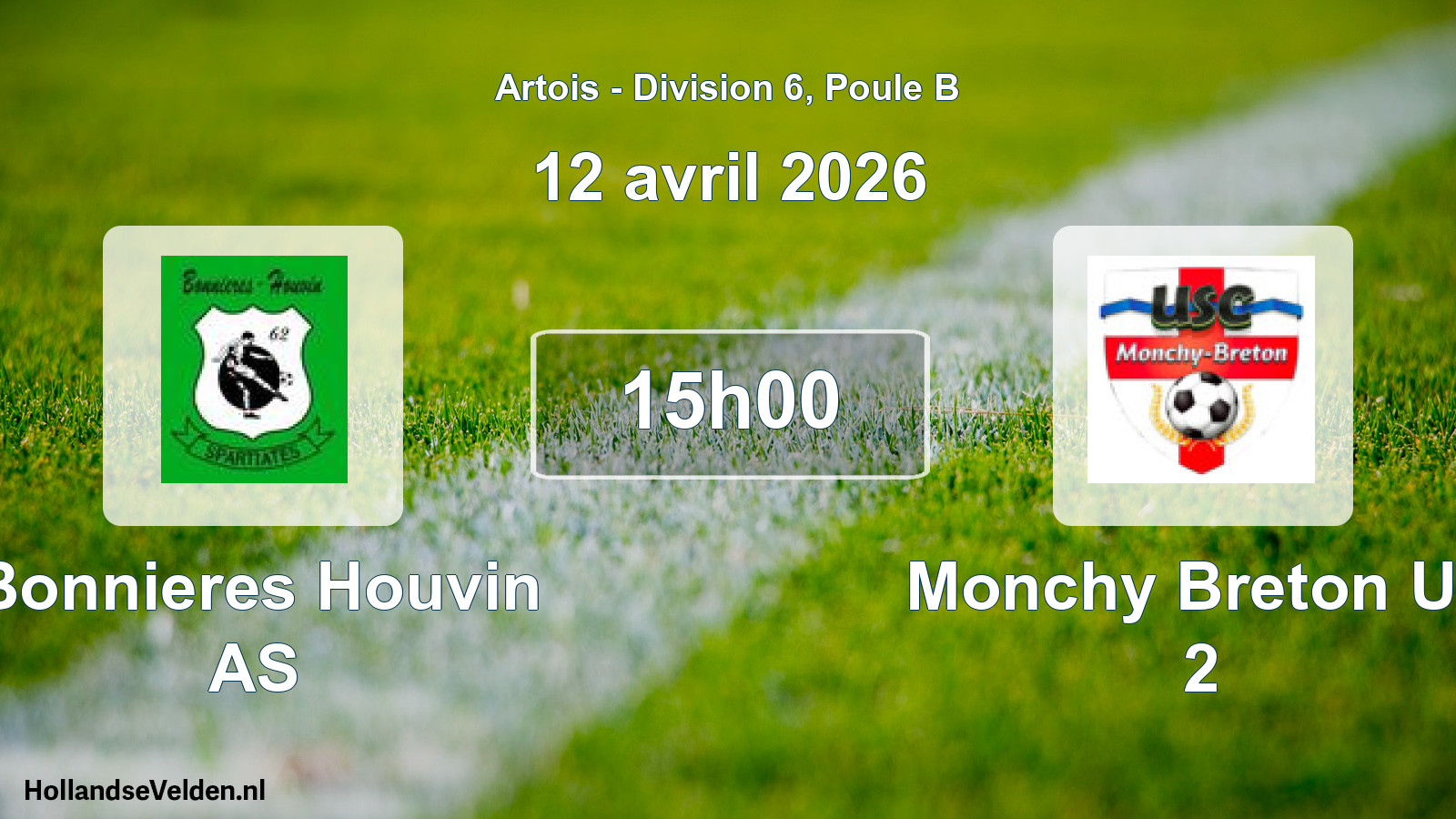 Scheduled Match: Bonnieres Houvin AS - Monchy Breton US 2 (12 April 2026)