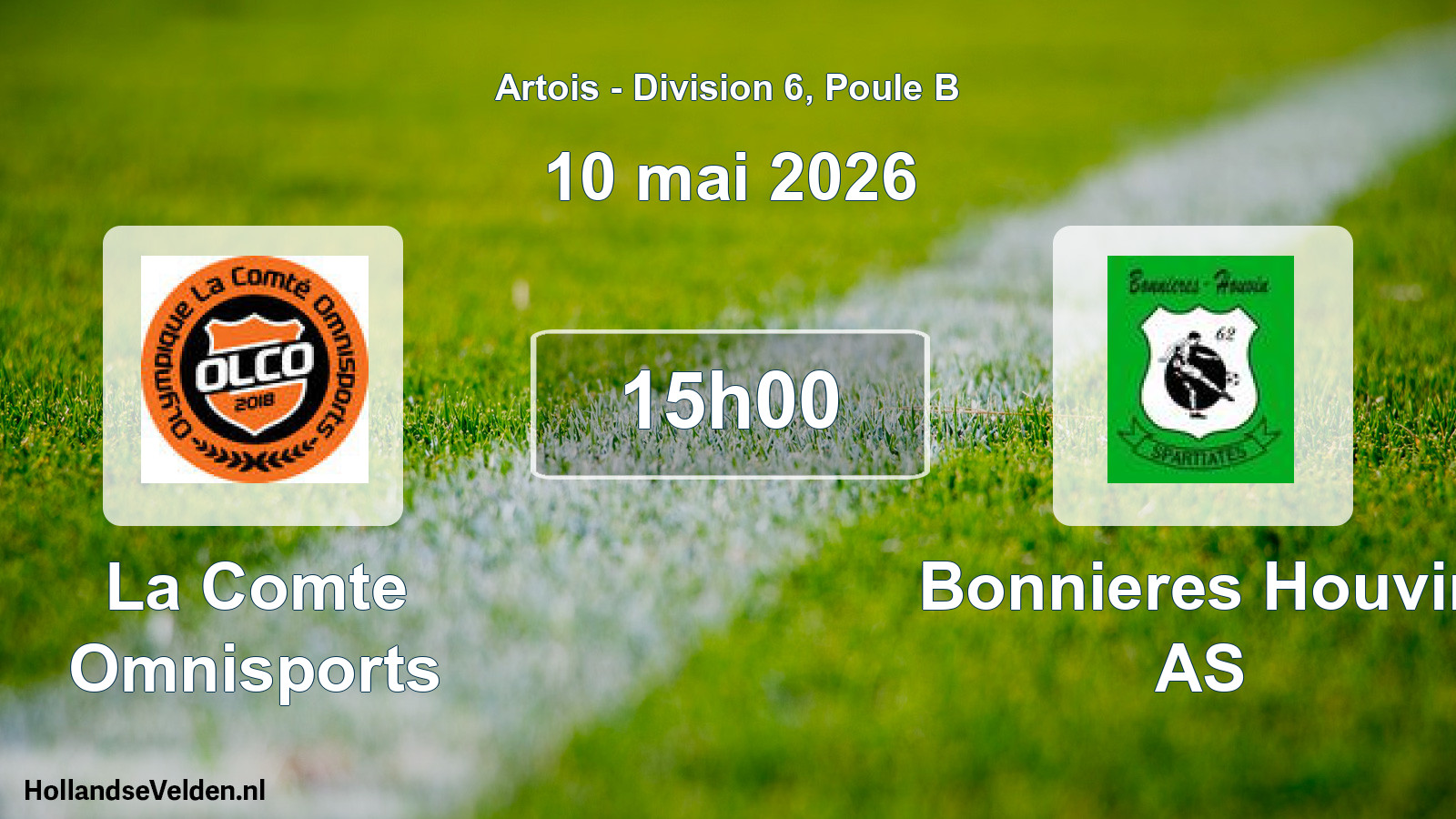 Geplande wedstrijd: La Comte Omnisports - Bonnieres Houvin AS (10 mei 2026)