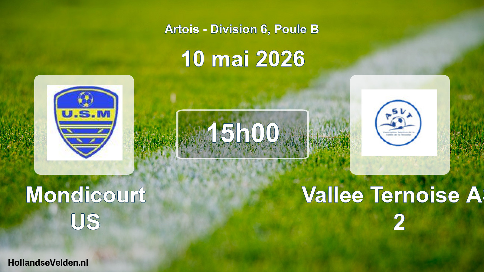 Scheduled Match: Mondicourt US - Vallee Ternoise AS 2 (10 May 2026)