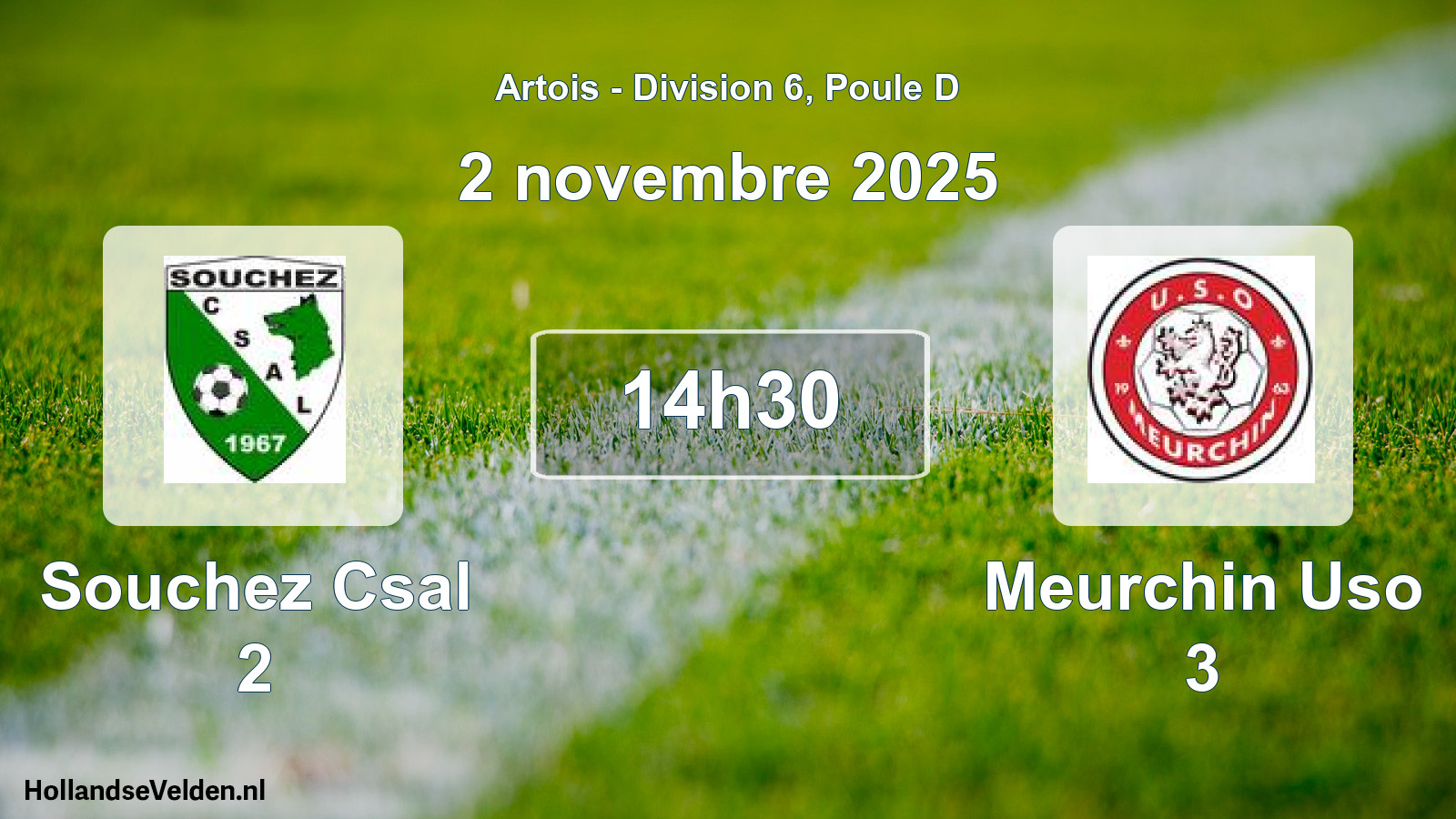 Scheduled Match: Souchez Csal 2 - Meurchin Uso 3 (2 November 2025)