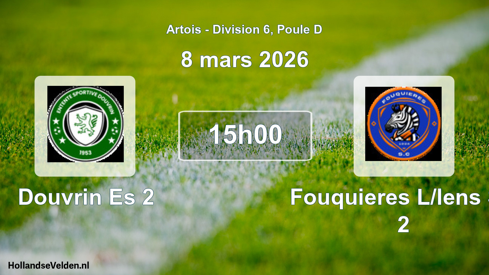 Scheduled Match: Douvrin Es 2 - Fouquieres L/lens SC 2 (8 March 2026)