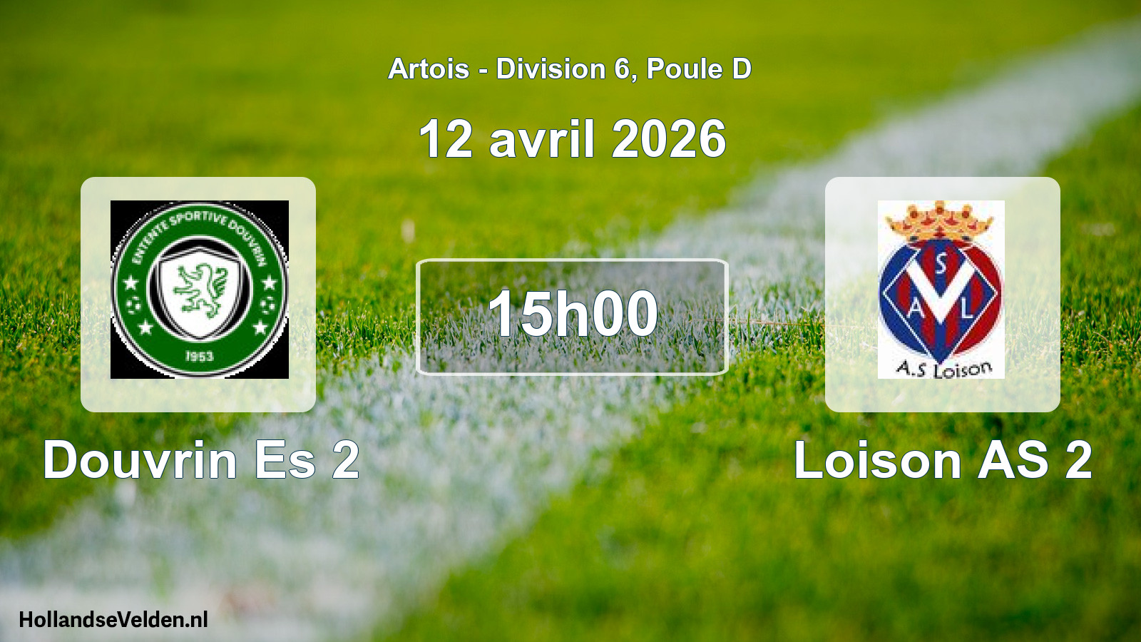 Scheduled Match: Douvrin Es 2 - Loison AS 2 (12 April 2026)