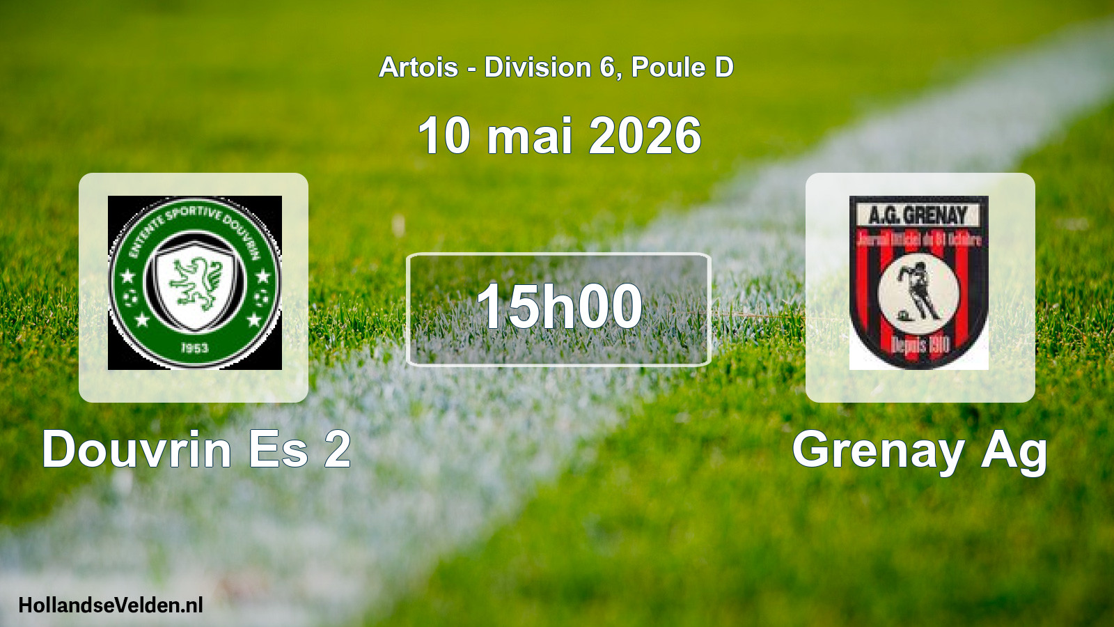 Scheduled Match: Douvrin Es 2 - Grenay Ag (10 May 2026)