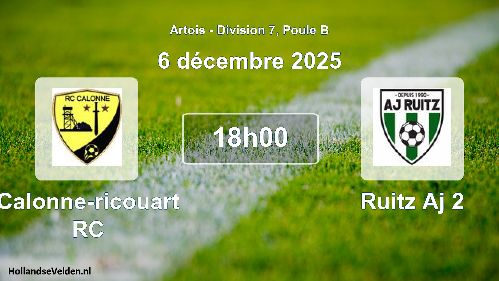 Scheduled Match: Calonne-ricouart RC - Ruitz Aj 2 (6 December 2025)