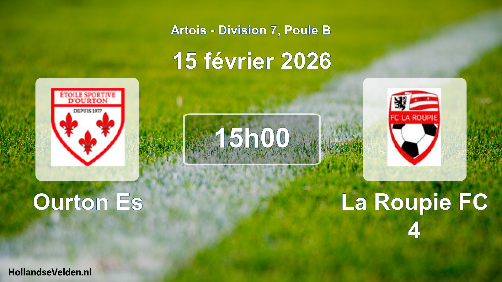 Scheduled Match: Ourton Es - La Roupie FC 4 (15 February 2026)