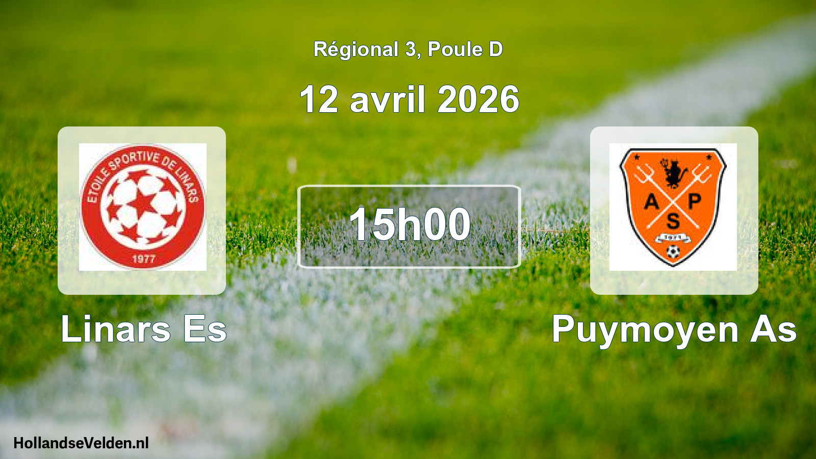 Scheduled Match: Linars Es - Puymoyen As (12 April 2026)