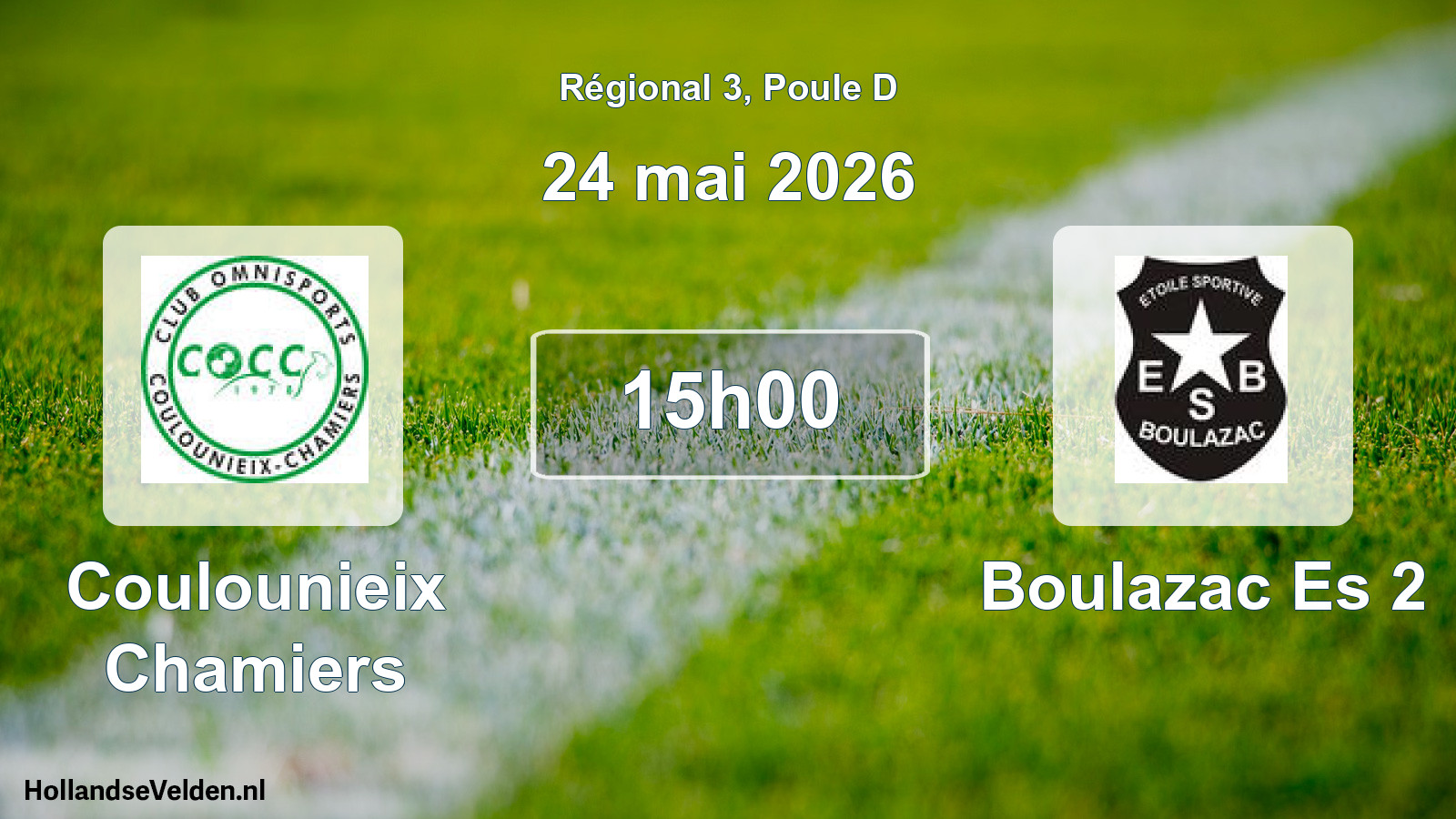 Geplande wedstrijd: Coulounieix Chamiers - Boulazac Es 2 (24 mai 2026)