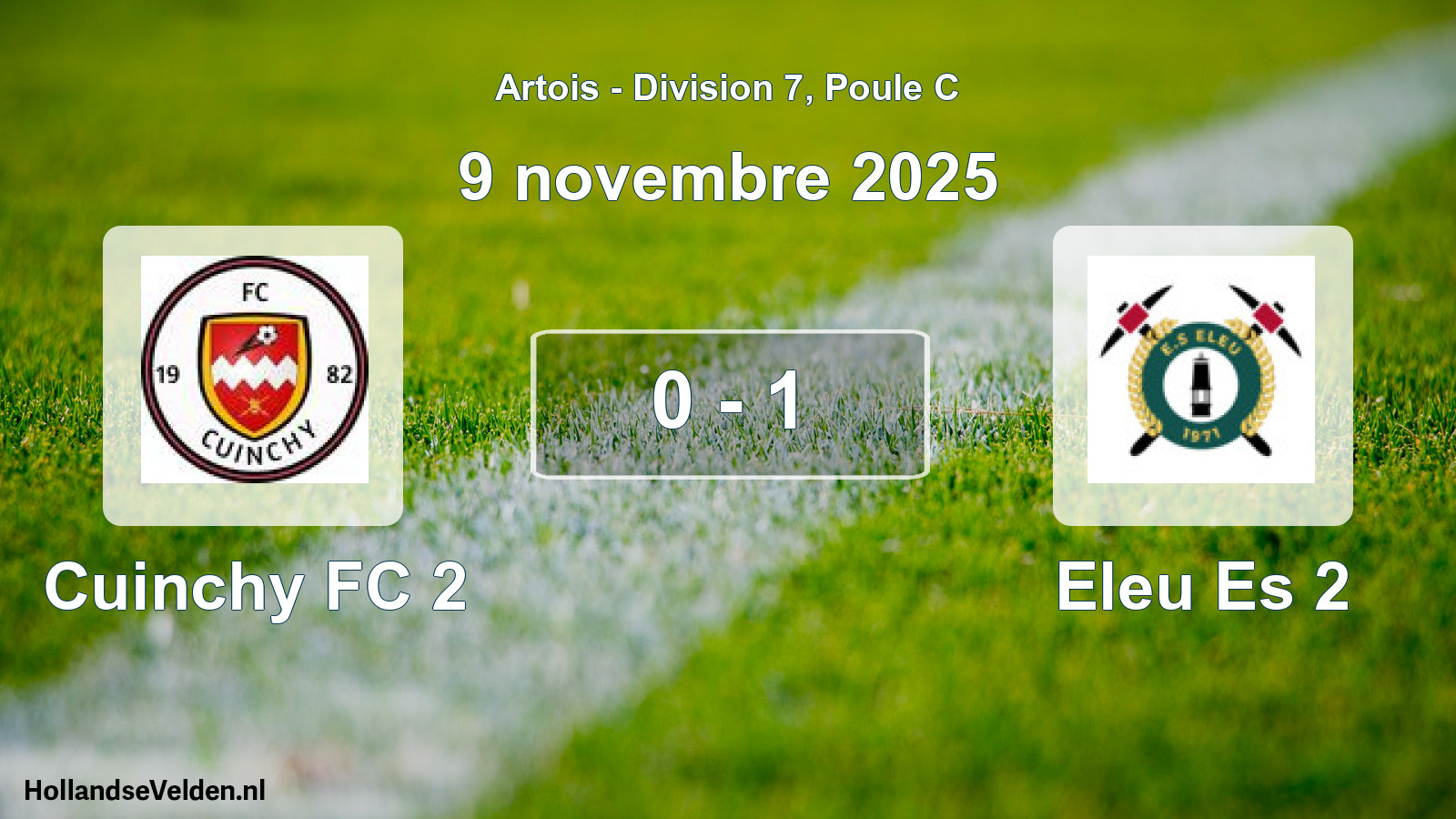 Match joué: Cuinchy FC 2 - Eleu Es 2 0 - 1 (9 novembre 2025)