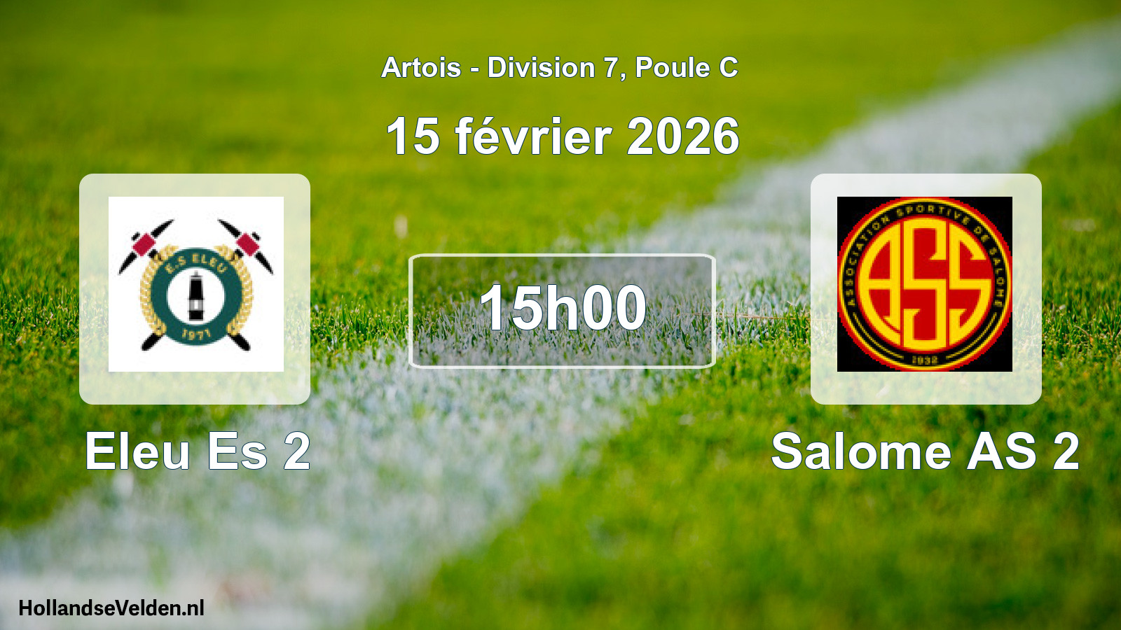Match programmé: Eleu Es 2 - Salome AS 2 (15 février 2026)